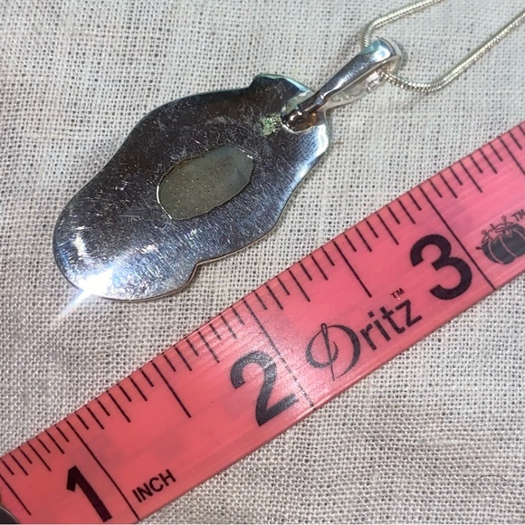 Caribbean Larimar natural gemstone statement Pendant - Picture 5 of 11